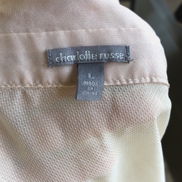 Charlotte Russe large sheer sleeveless button down - Picture 8 of 8